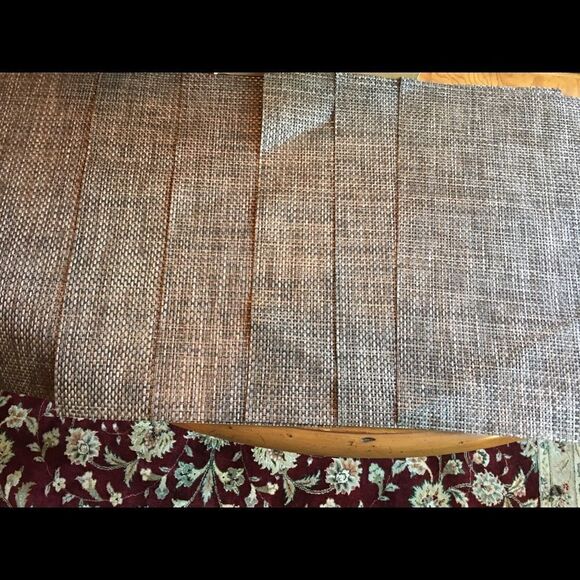 SET OF 6 Placemats! Rattan Weave w Sheen! - Picture 1 of 16